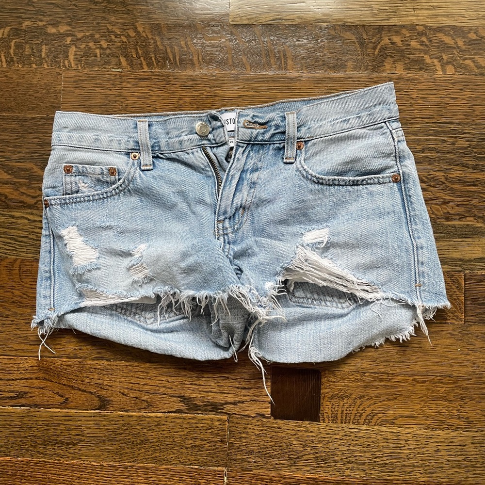 pistola jean shorts size 25